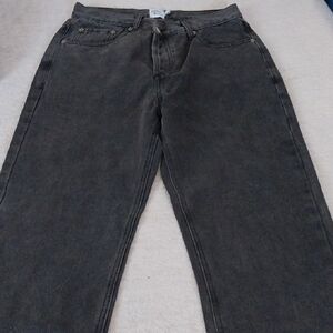 Princess Polly Men's Dark Gray Relaxed Jeans